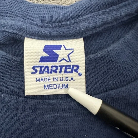 vintage 90 Seattle mariners t-shirt size medium #54 Johnson baseball tee starter - Picture 5 of 12